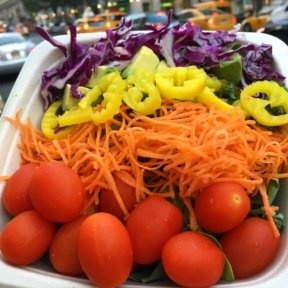Gluten-free rainbow salad from Just Salad
